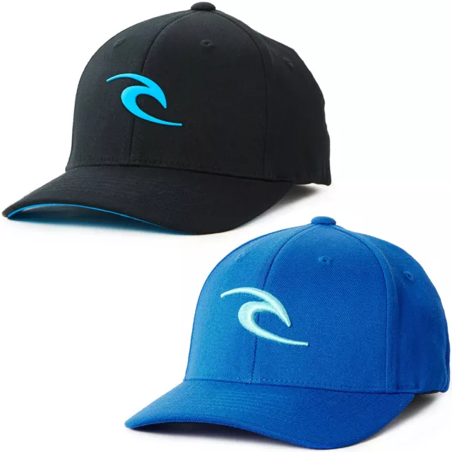 Rip Curl Kids Tepan Flexfit Curved Visor Baseball Cap Hat