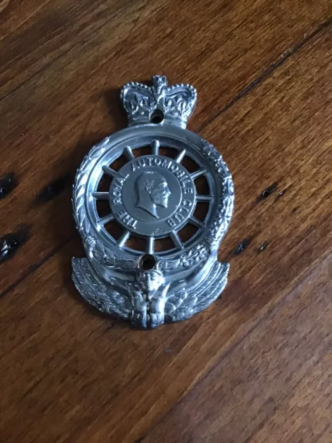 Vintage RAC Car Badge - THE ROYAL AUTOMOBILE CLUB Grille Badge - HB Sale Ltd