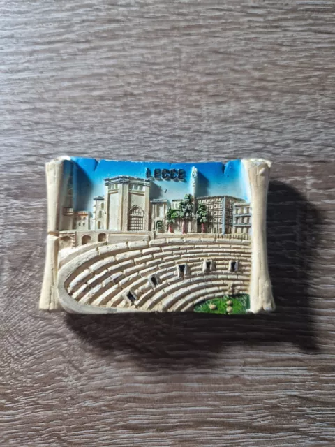 CALAMITA MAGNETE SOUVENIR CITTà LECCE RESINA 3D