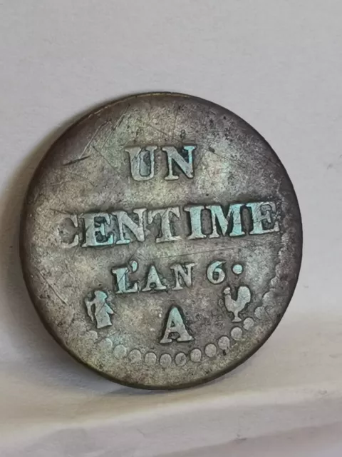 1 Centime Dupre An 6 A Paris / France