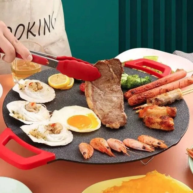 ELECTRIC GRIDDLE PLATE Smokeless Barbecue Plate Korean BBQ Grill Pan ...
