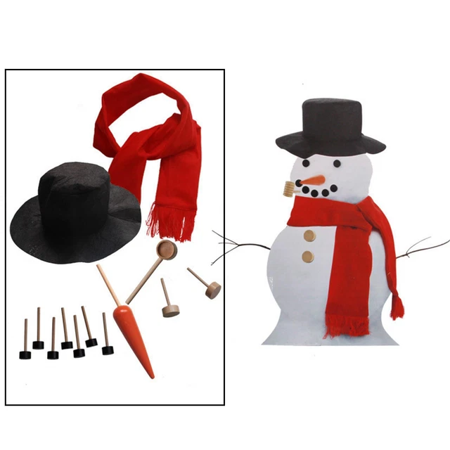 Extérieur Construisez votre propre bonhomme de neige Habillez le chapeau