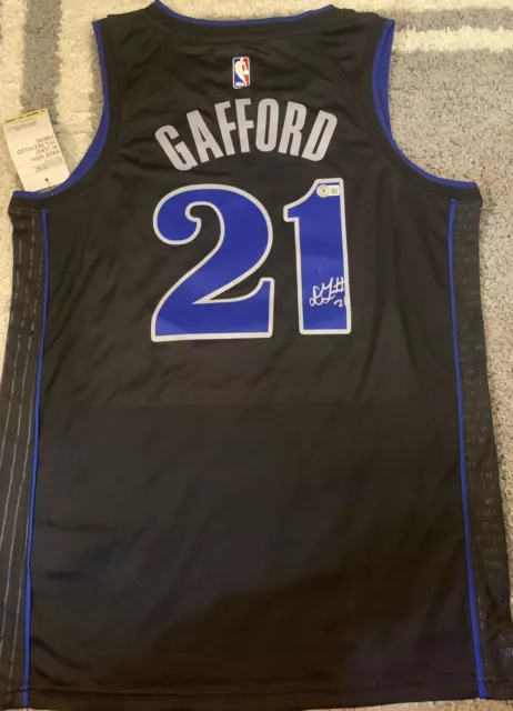 Daniel Gafford Signed Dallas Mavericks Jersey BECKETT COA Autographed Jersey