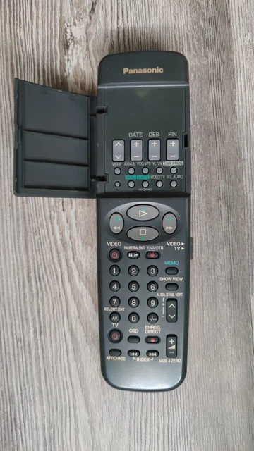 Télécommande VCR Panasonic VEQ1312 - Compatible VEQ1254, VEQ1389, VEQ1430, VEQ1539