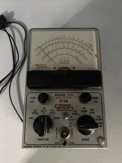 Vintage EICO VTVM Vacuum Tube Volt Meter Model 232
