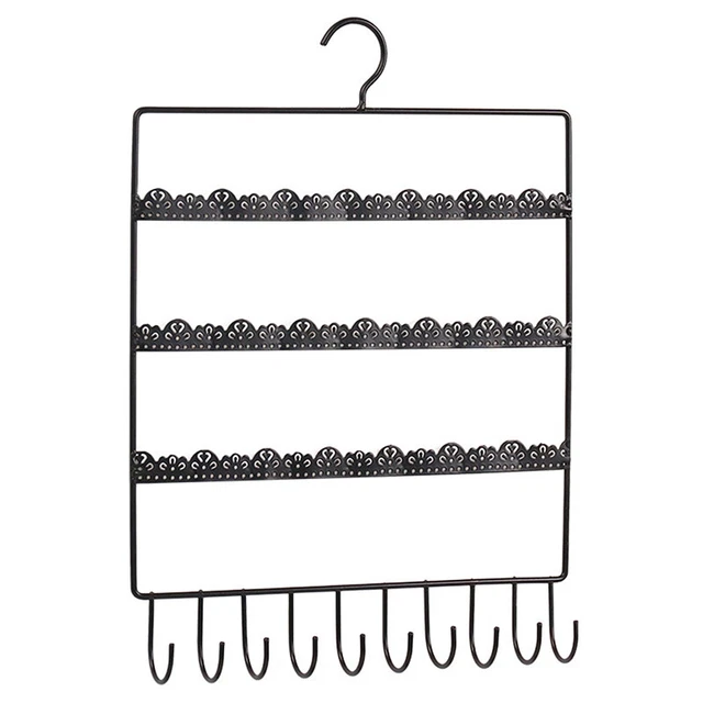 Wall Earring Jewelry Organizer Hanging Holder Necklace Display Stand Rack R-JY