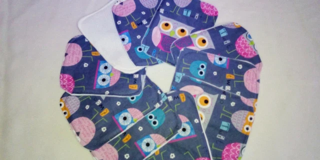 Lot de 10 lingettes lavables pour bébé ou démaquillage
