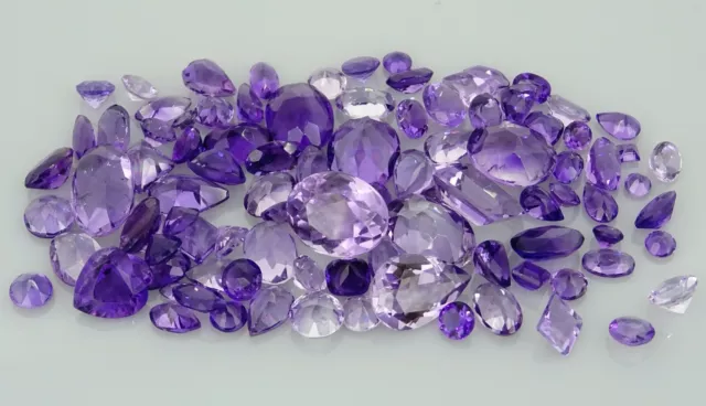 mixed lot of natural Amethyst 41.97ct natural loose gemstones