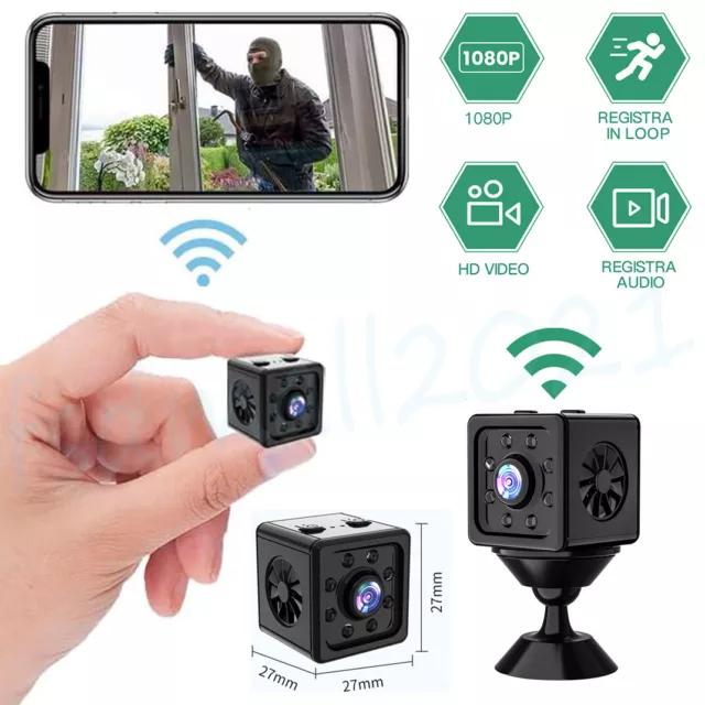 Mini  Caméra WiFi Hidden IP Night Vision Camcorder Home Security Cam HD 1080P