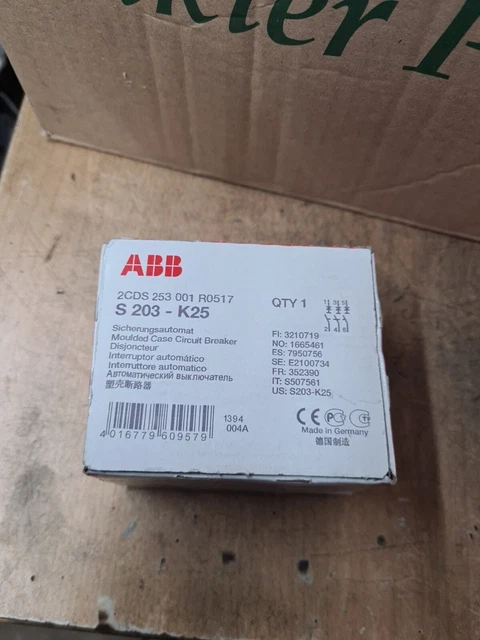 ABB Sicherungsautomat Leitungsschutzschalter S203-K25