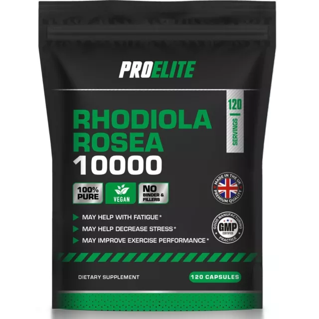 Rhodiola Rosea Capsules VEGAN 10000mg 5% Salidrosides 21.mg High Strength Powder