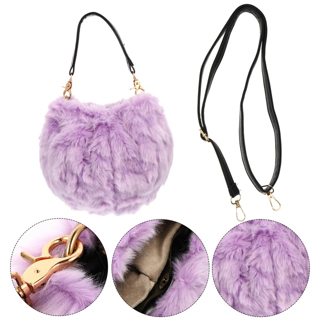 Fuzzy Satchel Bag Plush Shoulder Bag Crossbody Bags Women Trendy Portable