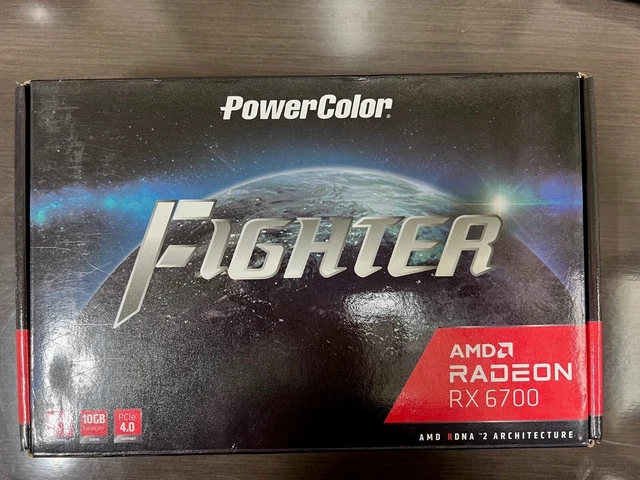 POWERCOLOR AMD RADEON RX 6700 10GB GDDR6 Fighter Graphics Card - BRAND ...