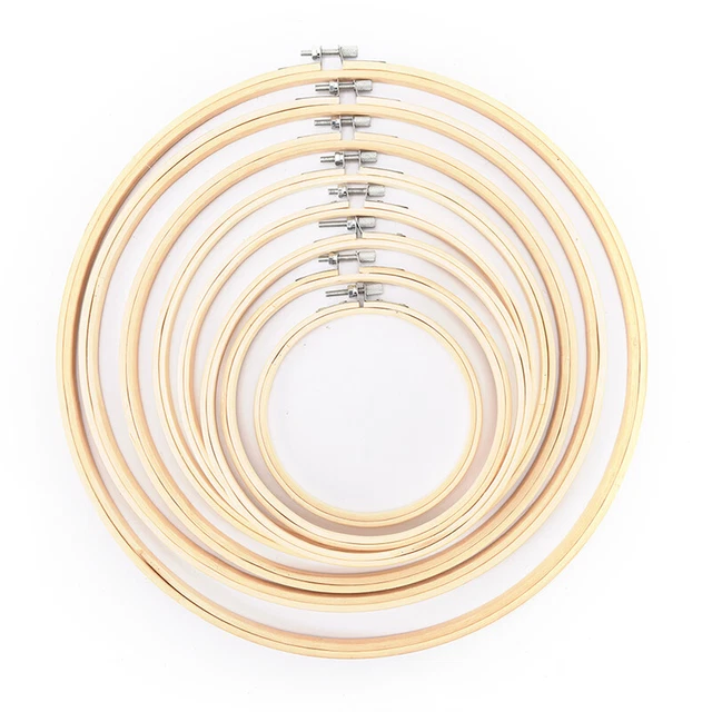 Wooden Cross Stitch Machine Bamboo Hoop Ring Embroidery Sewing D JwJ TbYNUKH  S8