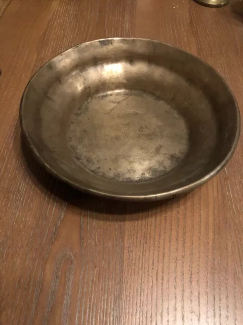 Antique Islamic 18th / 19th Century Hand Forged Talisman Bowl Arabic Calligraphy