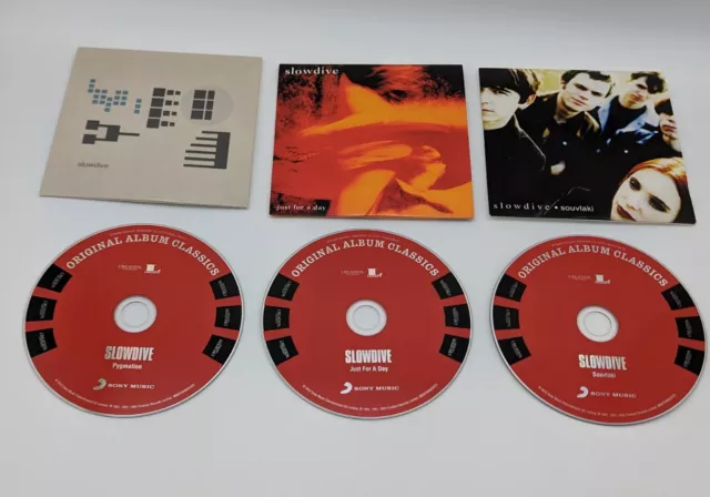 SLOWDIVE ORIGINAL ALBUM Classics (3 CD Set, 2012) Souvlaki, Just per a Day,  Pygm EUR 27,15 - PicClick IT