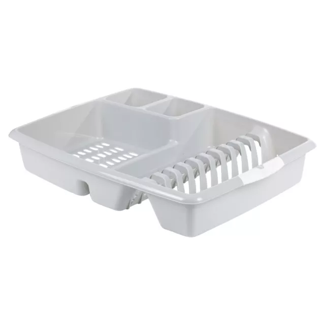 Plastic Dish Drainer Plate Utensil Rack Kitchen Sink Cutlery Draining Cup Holder 3