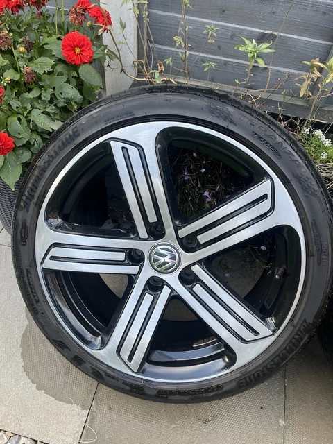 ORIGINAL VW GOLF R Wheels For Sale With Good Bridgestone Tyres £600.00 ...