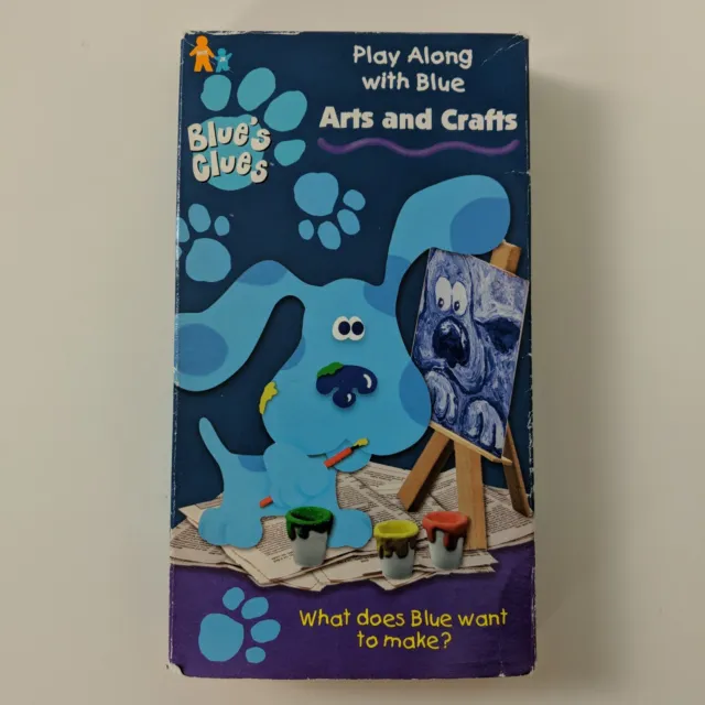 BLUES CLUES ARTS and Crafts (VHS 1998) Nick Jr Nickelodeon Steve Orange ...