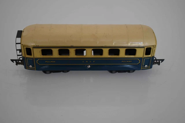 LOT JOUET ANCIEN 3 WAGONS DE TRAIN JEP échelle 0 - 2 X 13CM + 1 X 9.5CM