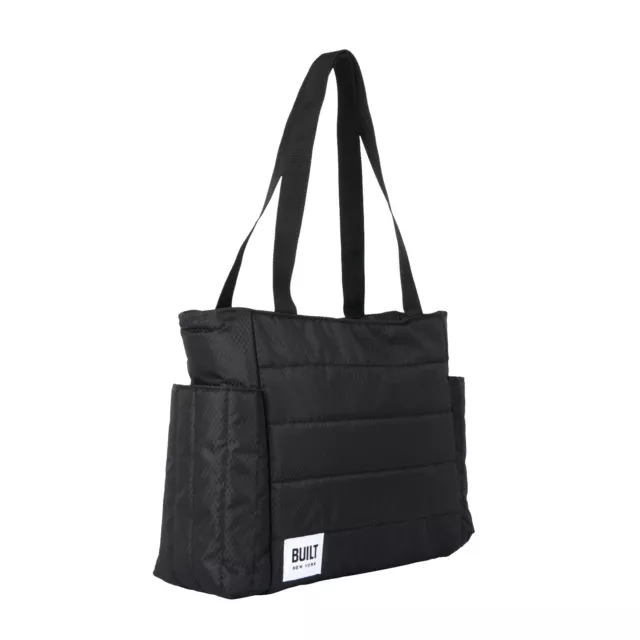 BUILT New York Puffer Insulated Packed Lunch Tote Bag - Black