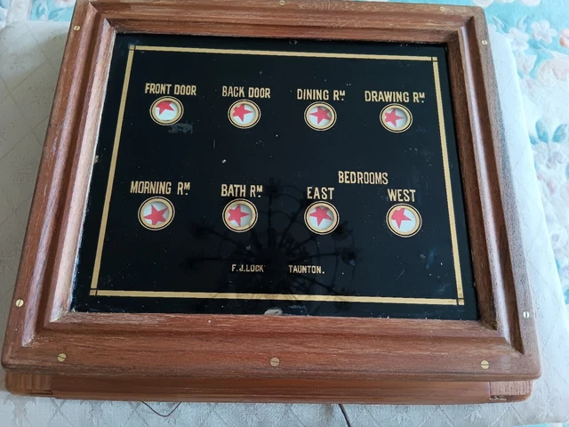 BUTLERS AND SERVANTS bell indicator box C1930 Taunton maker £255.00 ...