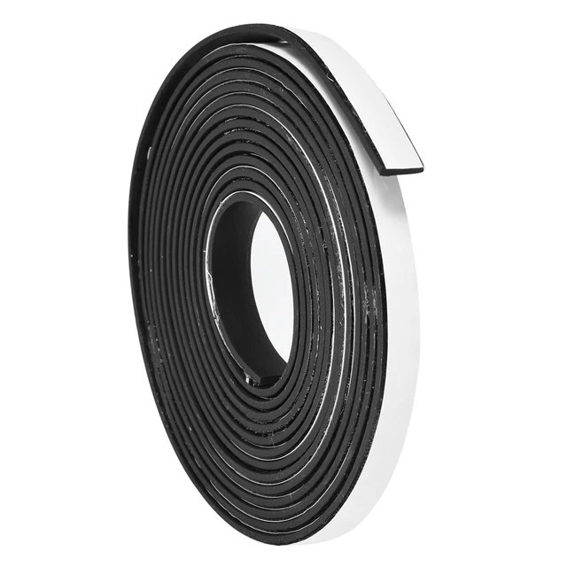 Adesivo Strisce di Gomma 0,4""B x 5/64""T x 10'L Foglio di Gomma Solido Rulli