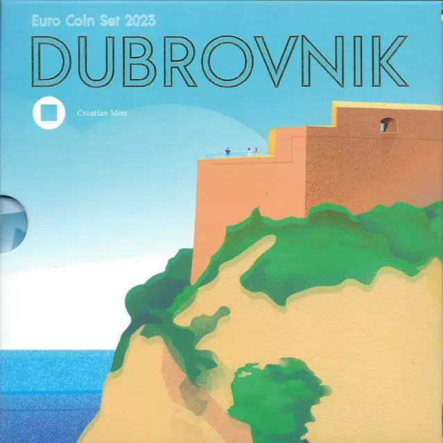 1x Coffret BU (8 pièces) série Croatie 2023 - Dubrovnik (neuf)