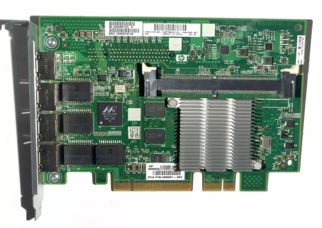 HP 491838-001 Quad Port PCI-E Ethernet NC375i Adaptateur Carte