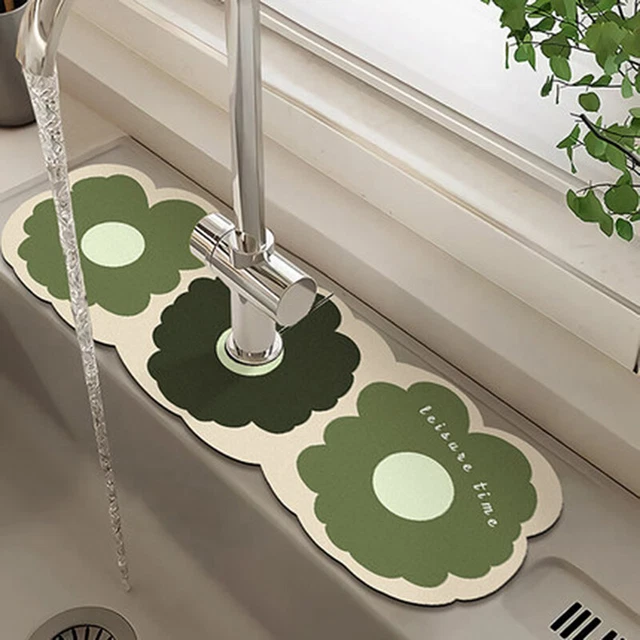 Sink Faucet Drain Pad  Mat Toilet Diatom Mud Absorbent Pad  Anti-mildew Mat BII