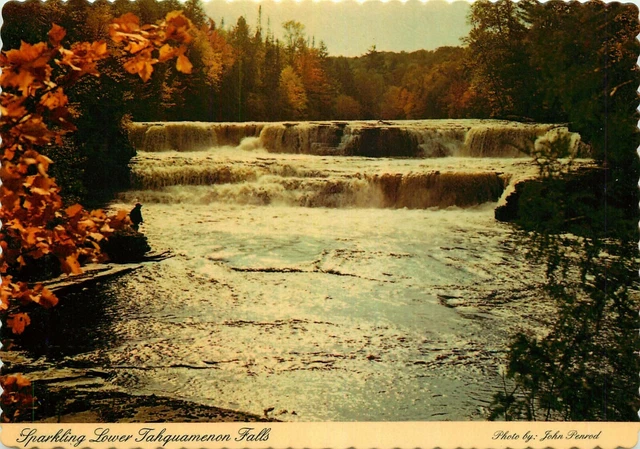 Postcard Lower Tahquamenon Falls, Michigan Upper Peninsula #5