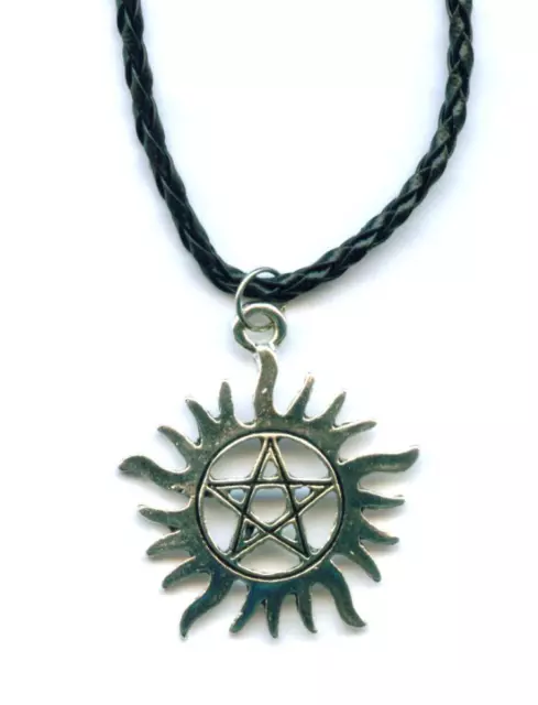 Halskette Pentagramm Necklace Drudenfuß Pentakel Fünfstern Magie Esoterik 309