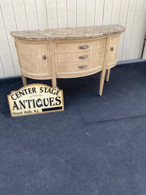 64646   Bernhardt Marble Top Server Sideboard Buffet