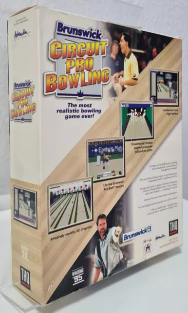 Brunswick Circuit Pro Bowling IBM PC Spiel US Big Box Flipcover Adrenalin 1998 3