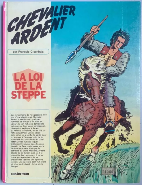 BD Chevalier Ardent - T3 : La loi de la steppe - François Craenhals - 1971