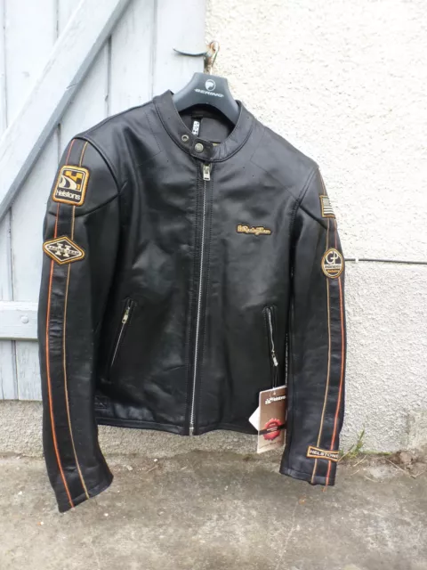 Fabulous Helstons Chapter Black Leather  Jacket size S