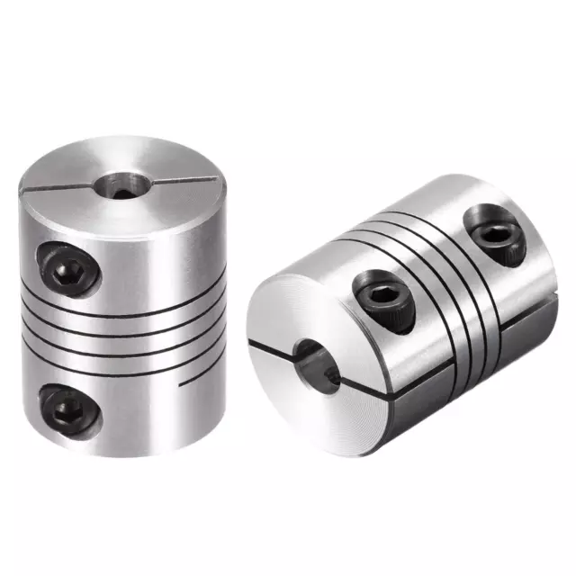 2PCS Motor Shaft 6.35mm to 6.35mm Helical Beam Coupler Coupling D20L25