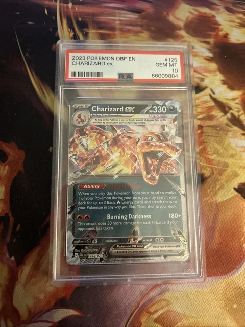 POKÉMON TCG CHARIZARD ex SV03: Obsidian Flames 125/197 Holo Double Rare