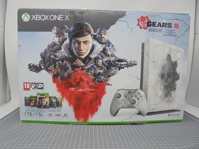 EMPTY BOX ONLY XBOX ONE X 1TB Games Console Gears 5 Special