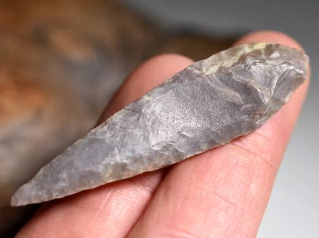 African Neolithic Stone Projectile Knapped Arrowhead Point Sahara Desert, Africa