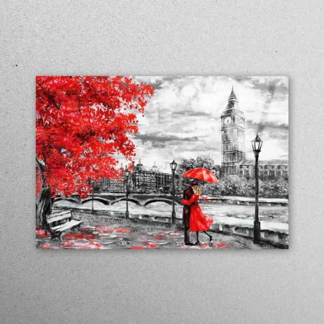 Lovely London Couple Tempered Glass Printing Wall Art Australian Made Quality