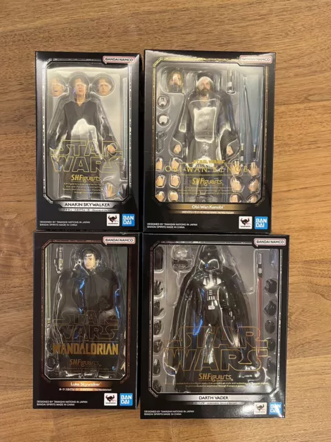 BANDAI S.H.Figuarts STAR WARS ANAKIN SKYWALKER & DARTH VADER & Obi-Wan Kenobi