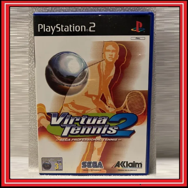 VIRTUA TENNIS 2 per PS2 Sony Playstation 2 PAL in Italiano SEGA Retrogame