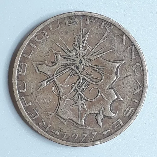 Coin France	1977	10 francs	Fifth Republic	Copper-Aluminium-Nickel (428)