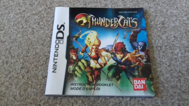 Nintendo ds booklet instructions manual thundercats