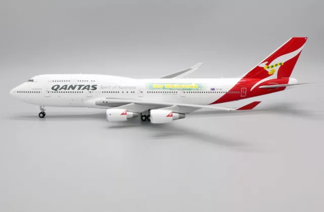 JC Wings 1:200 Qantas Boeing B747-400(ER) 'Go Wallabies' VH-OEI Diecast Model 2