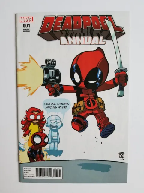 Deadpool Annual #1 (2016 Marvel Comics) Skottie Young Variant ~ High Grade VF/NM