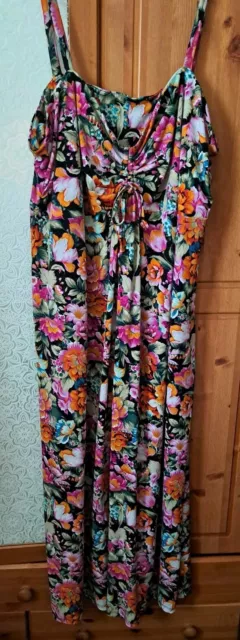 Joanna Hope Strappy Floral Maxi Dress Plus Size 26/28