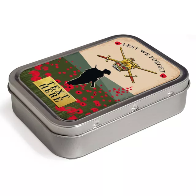 Personalised Army Logo Tobacco Tin 2oz Pill Box Military Army Dad Gift VPV14