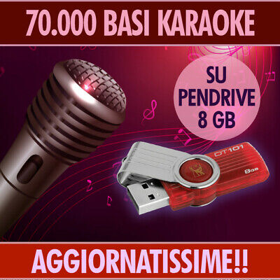DVD CHE FUNGE DA UNITA'  USB  Base DVD CON BASI MIDI KARAOKE RACCOLTA COMPLETA E AGG 